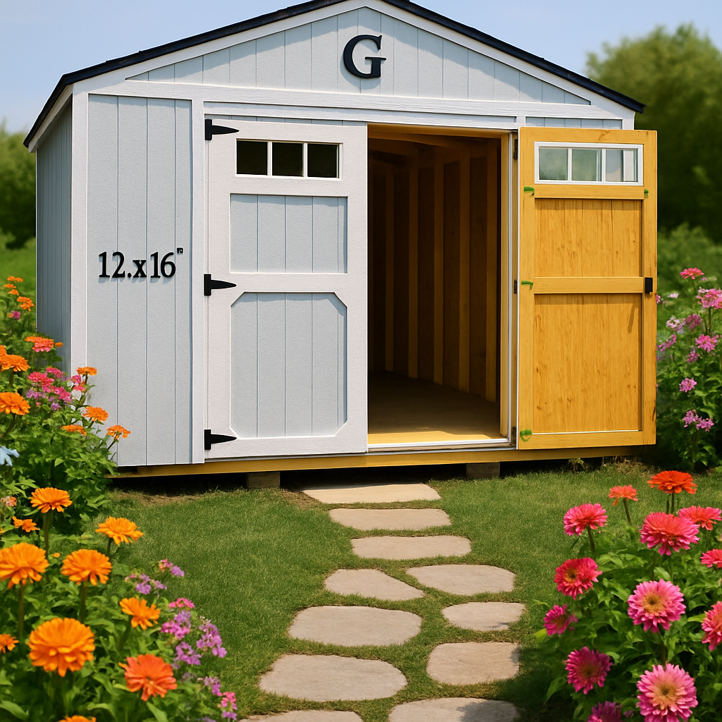 12x16 Utility Shed at ACE Buildings - Graceland of Corpus Christi