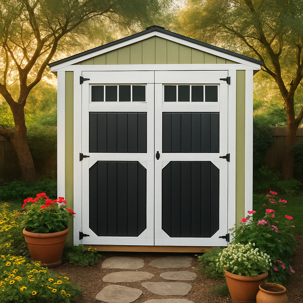 8x12 Utility Shed at ACE Buildings - Graceland of Corpus Christi