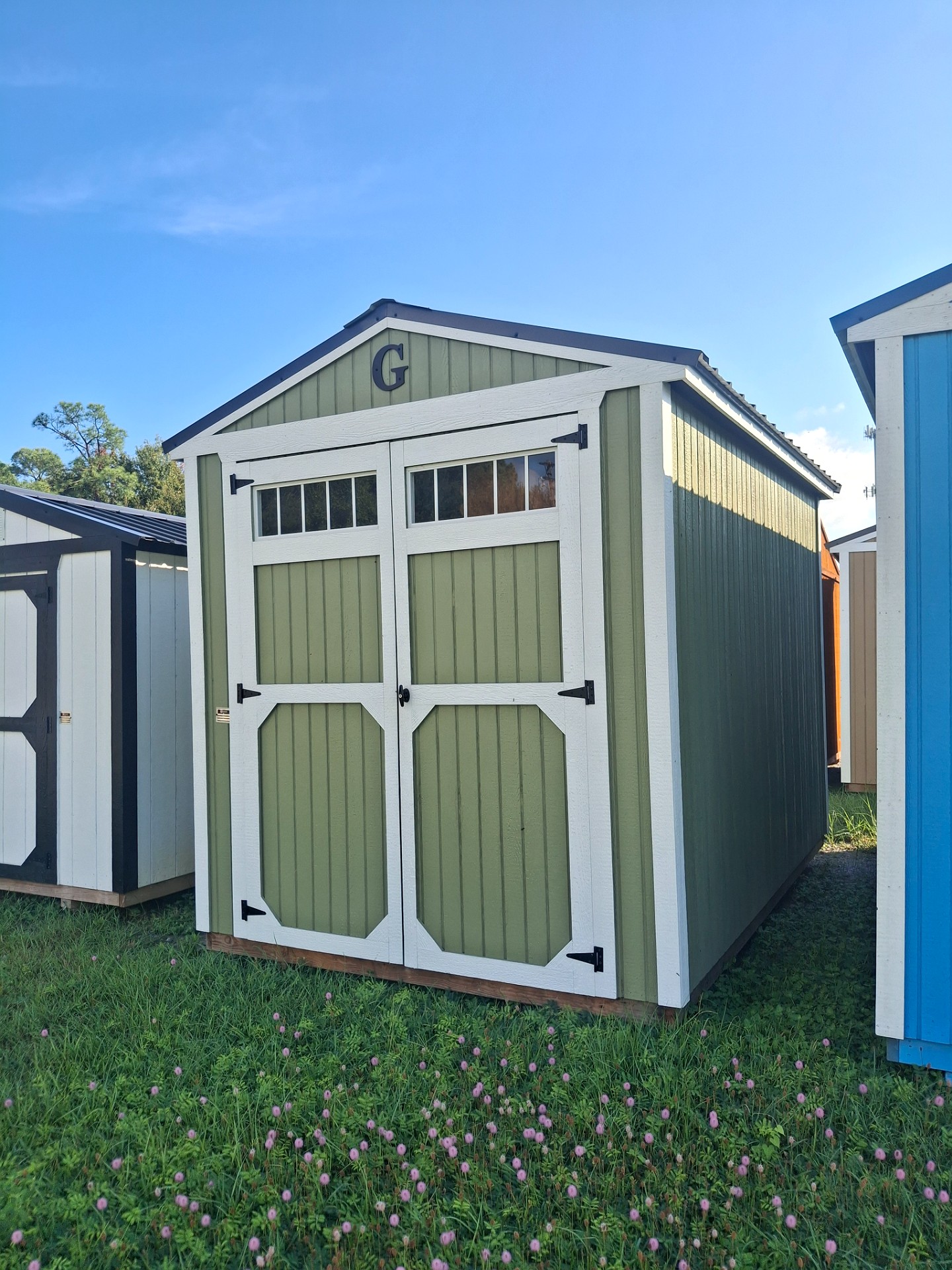 8x12 Utility Shed at Kirbyville Lot - Essex Bros