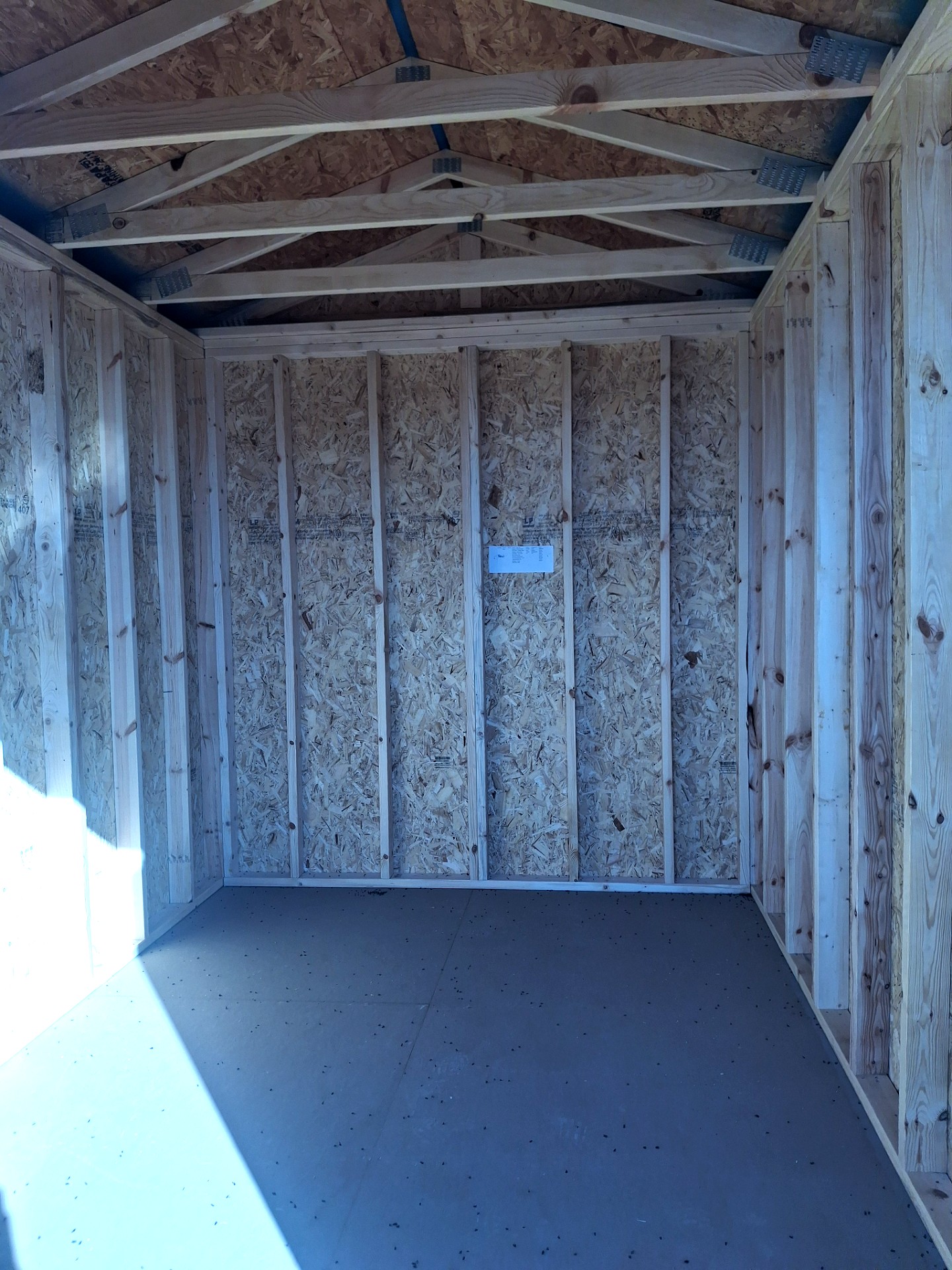 8x12 Utility Shed at Kirbyville Lot - Essex Bros