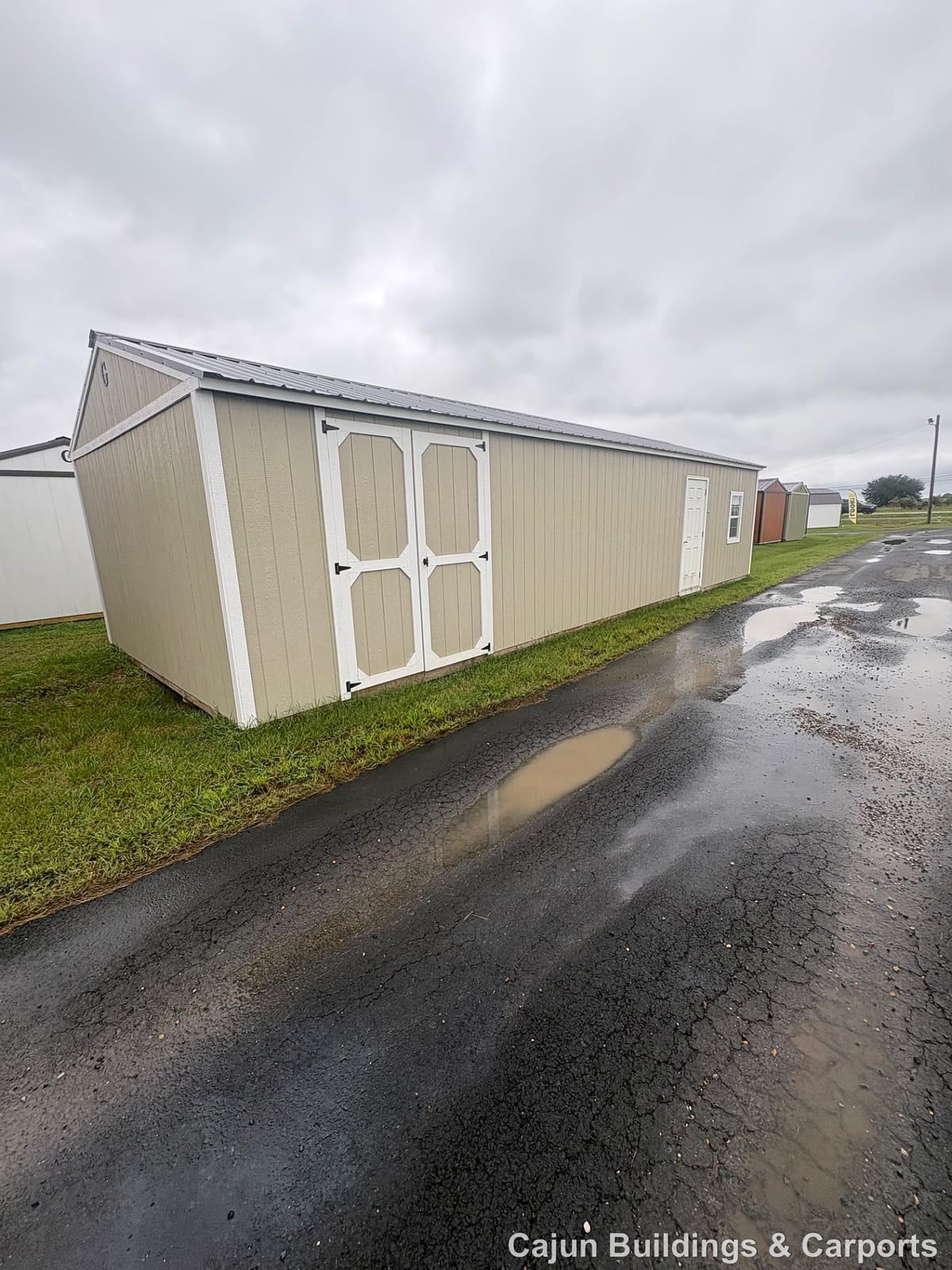 16x40 Utility Shed at Cajun Buildings and Carports