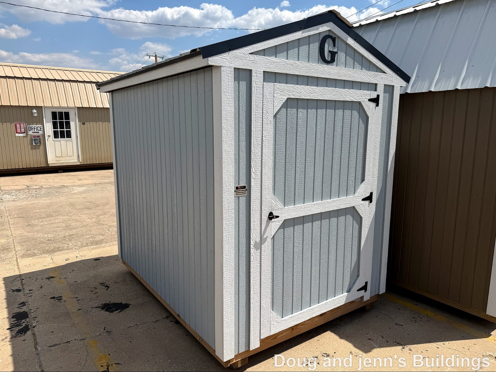 6x8 Utility Shed at Doug and Jenn's Buildings