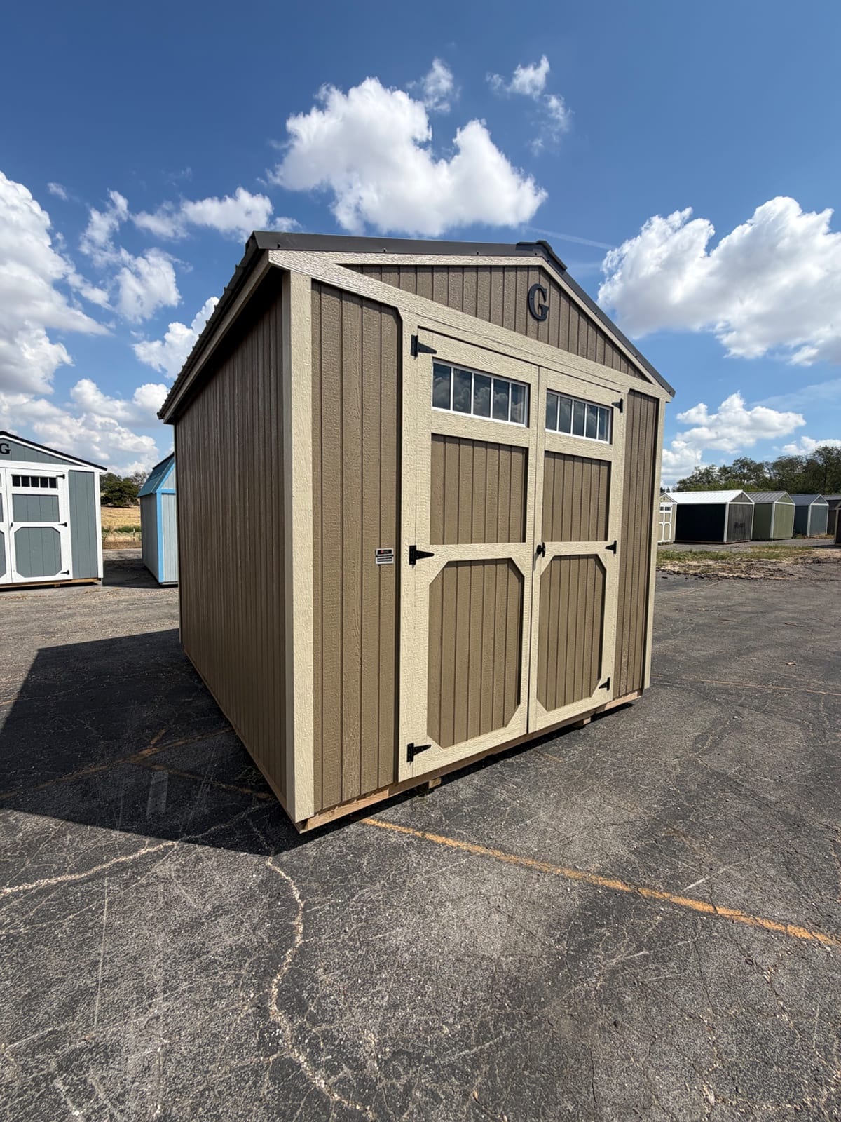 10x12 Utility Shed at Tyler Lot- ETX Steel Tyler