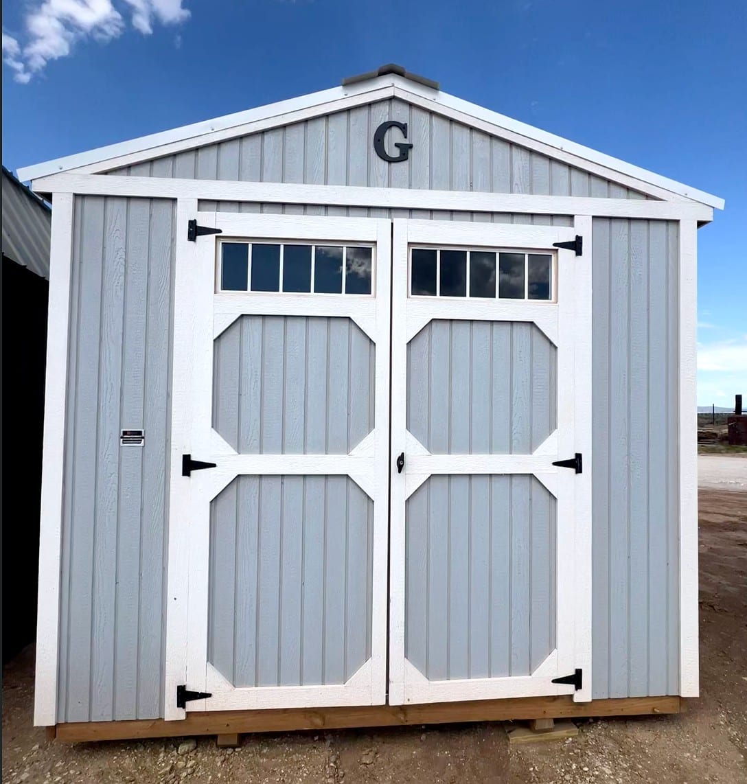 10x16 Utility Shed at Graceland Portable Buildings Dealer, El Prado. Taos House & Stone