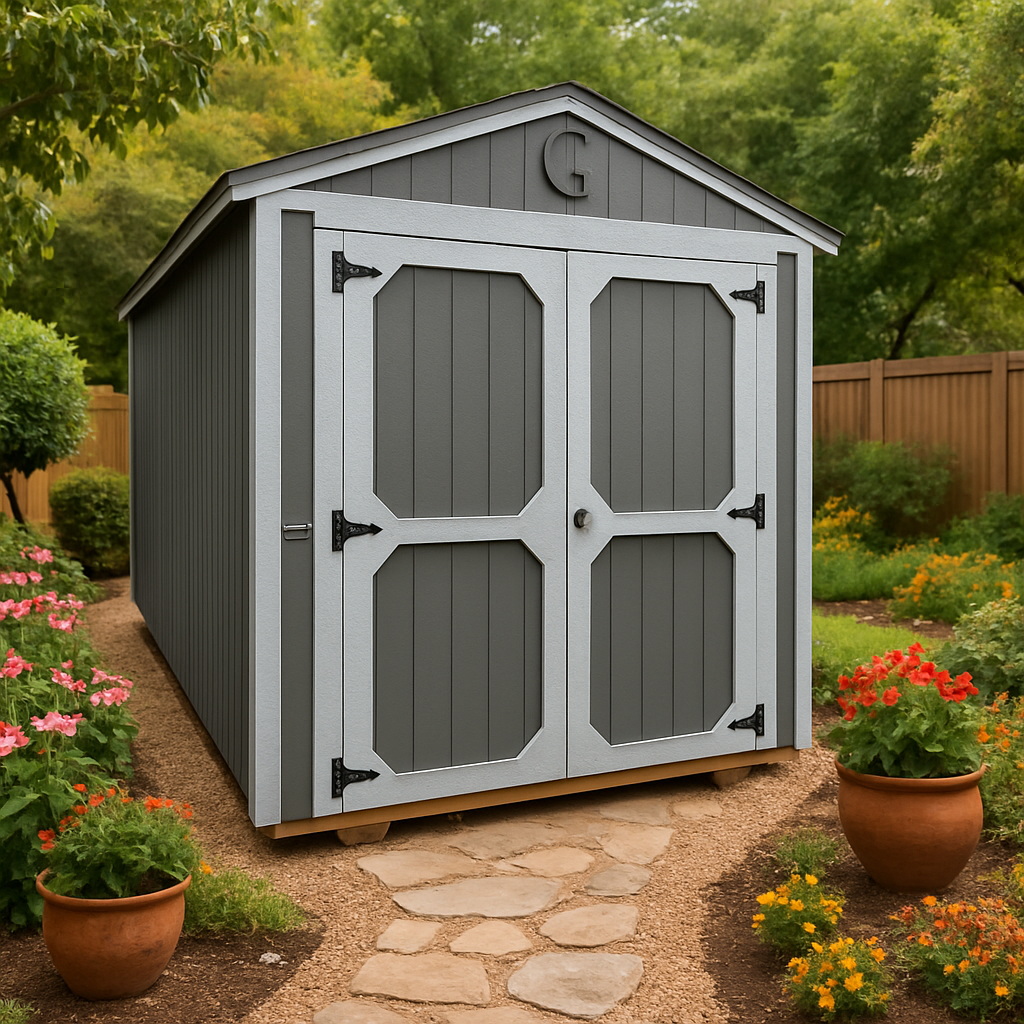 8x16 Utility Shed at ACE Buildings - Graceland of Corpus Christi