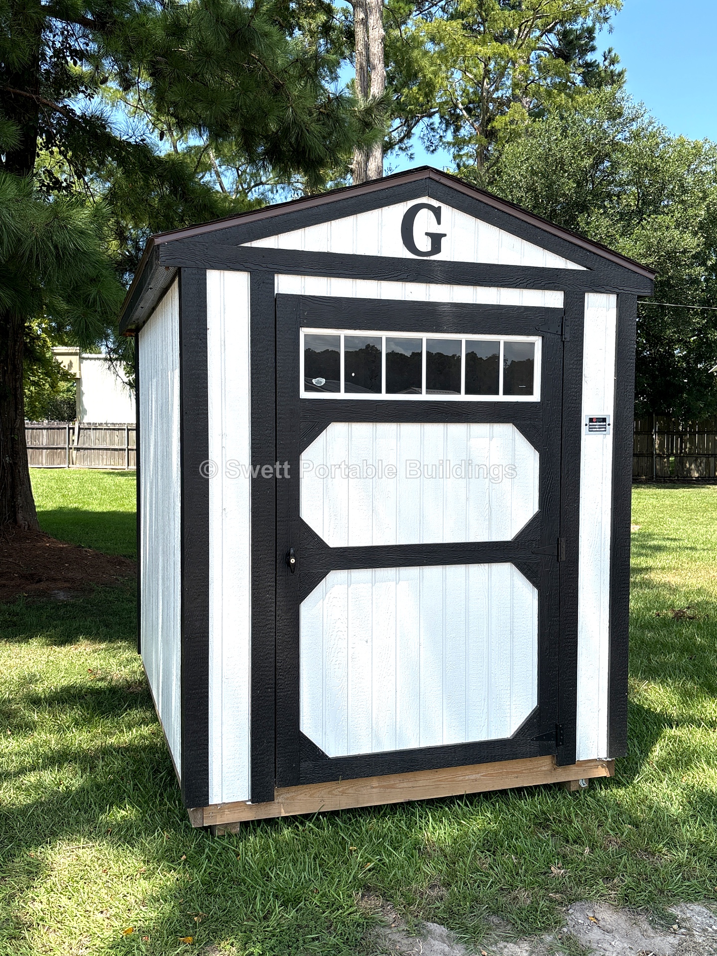 6x8 Utility Shed at Swett Portable Buildings LLC