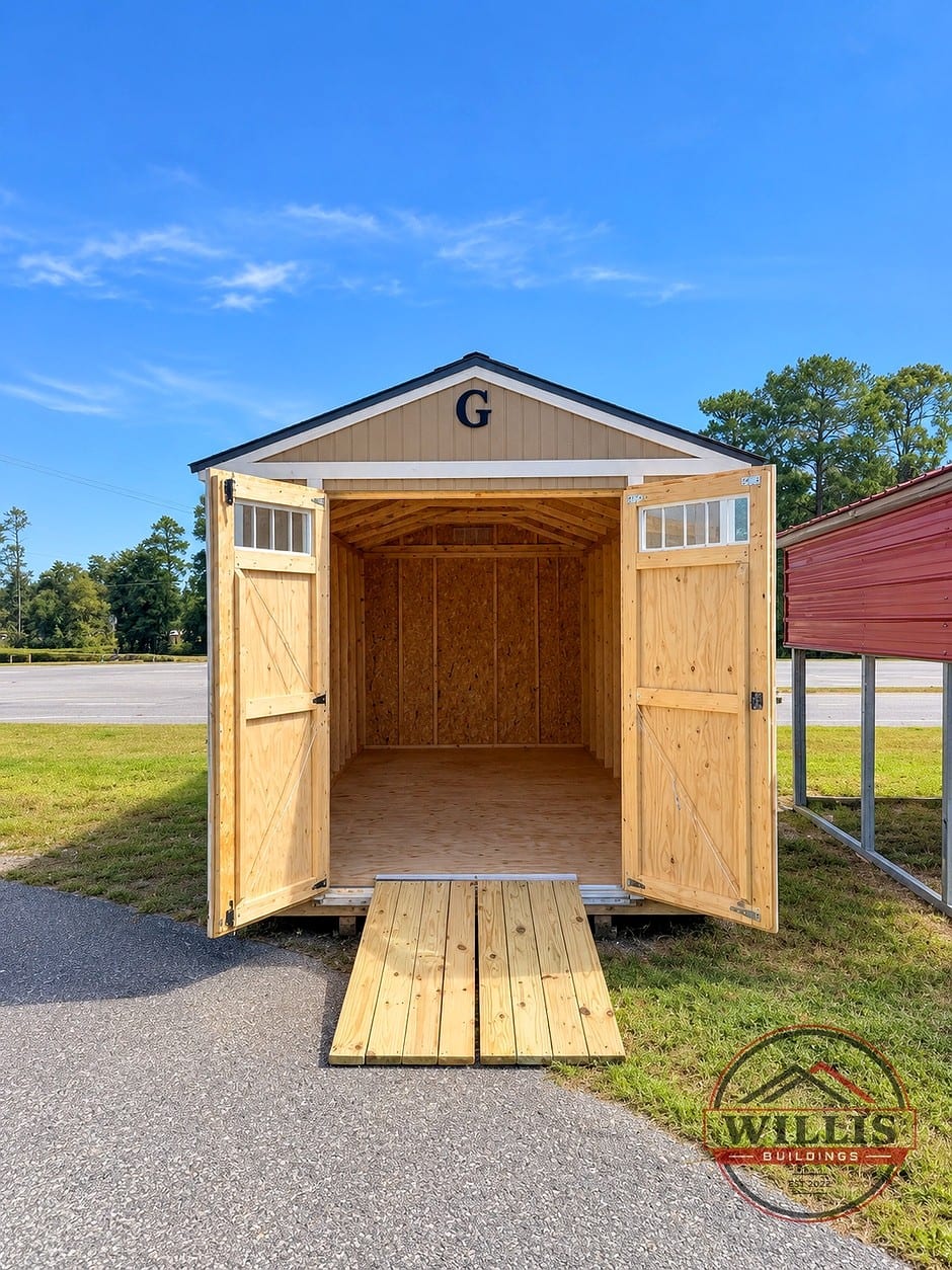 10x20 Utility Shed at Willis Buildings
