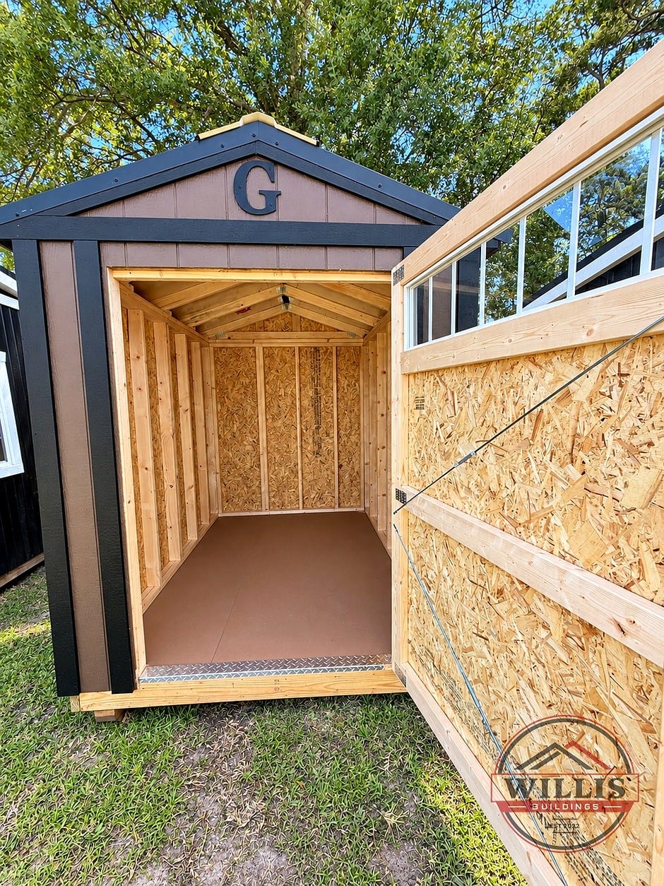 6x8 Utility Shed at Moultrie Lot- Willis Buildings