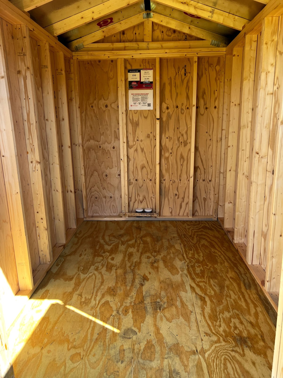 6x8 Utility Shed at Toler's Coastal Structures - Newport