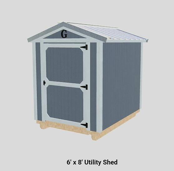 6x8 Utility Shed at ACE Buildings - Graceland of Corpus Christi