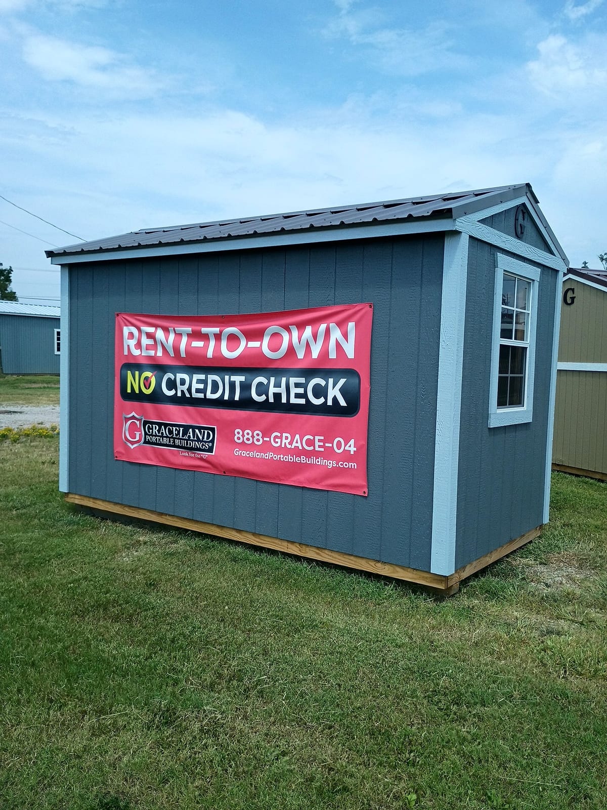 6x12 Utility Shed at Jimmy's Portable Buildings of Savannah, TN