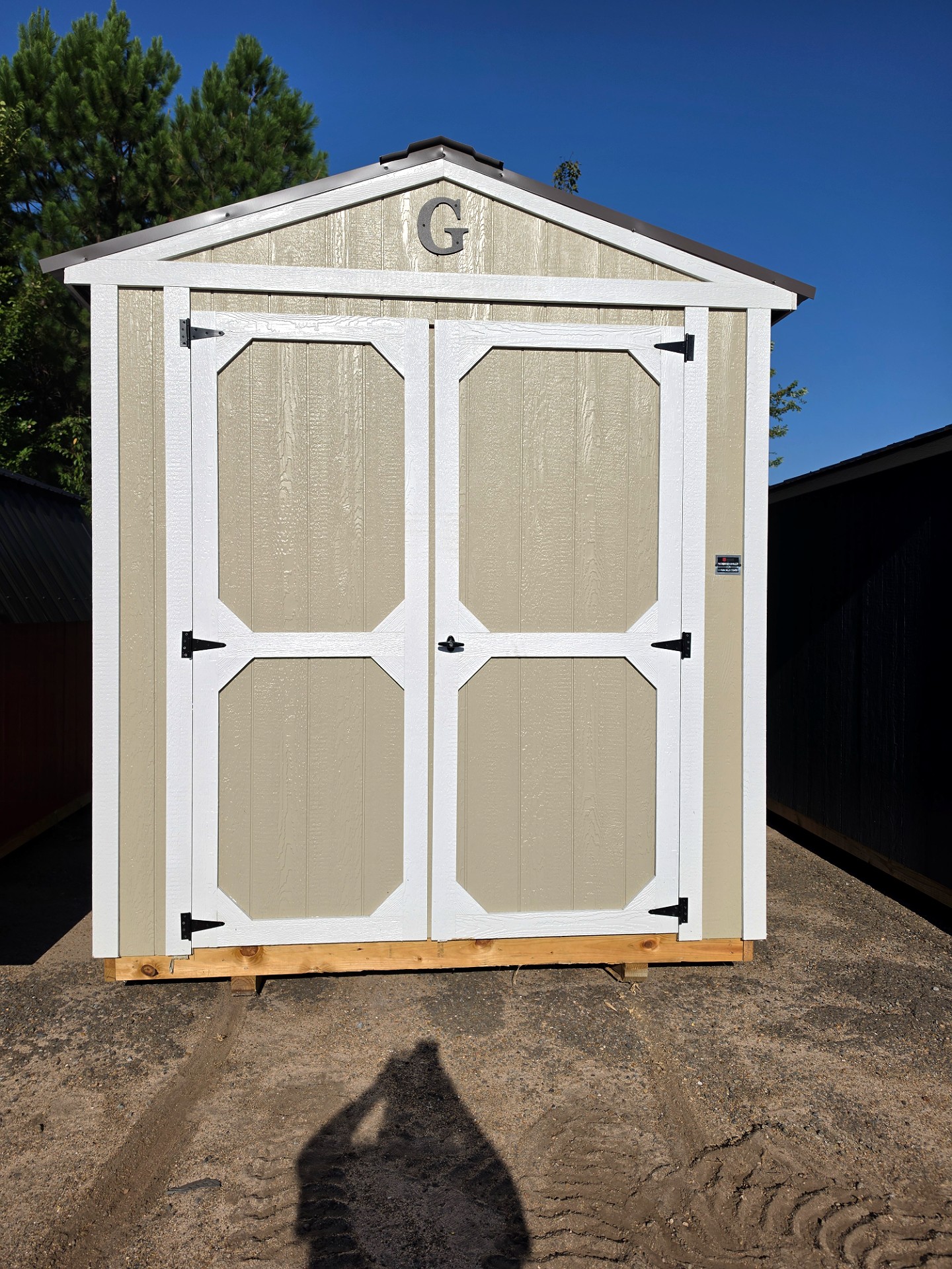 8x12 Utility Shed at Russellville Lot- Krazy K Buildings and More
