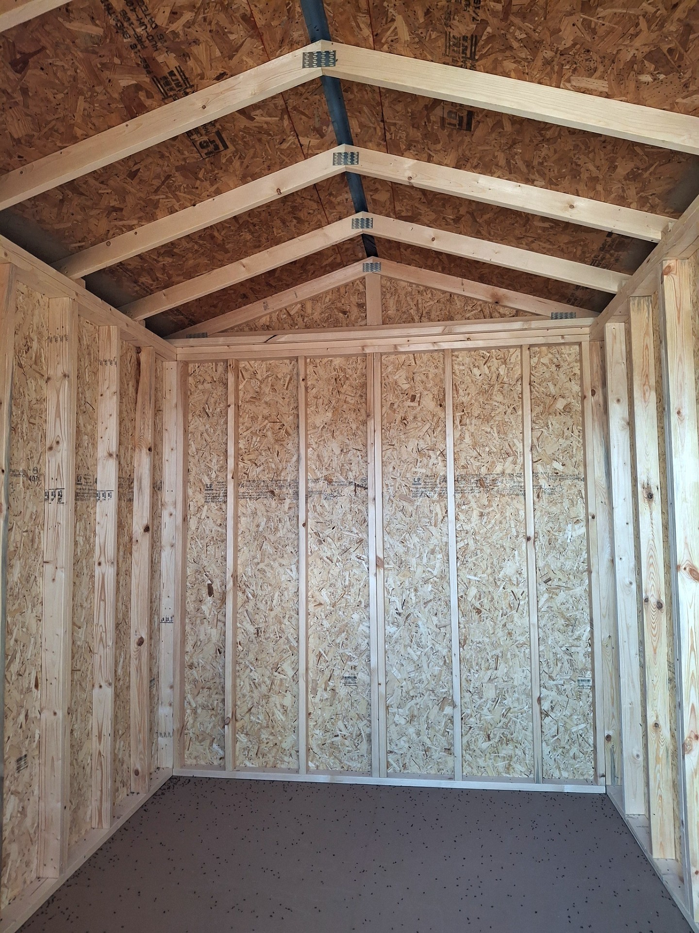 8x12 Utility Shed at Kirbyville Lot - Essex Bros