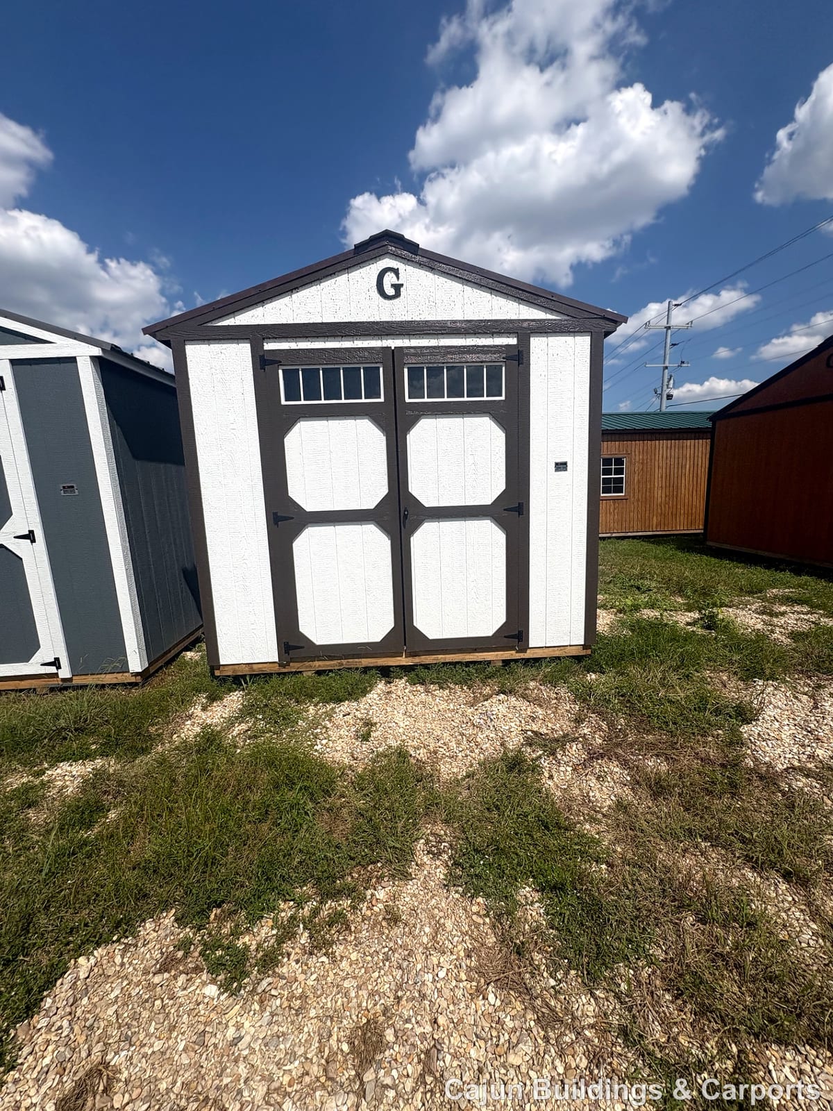 10x16 Utility Shed at Cajun Buildings and Carports