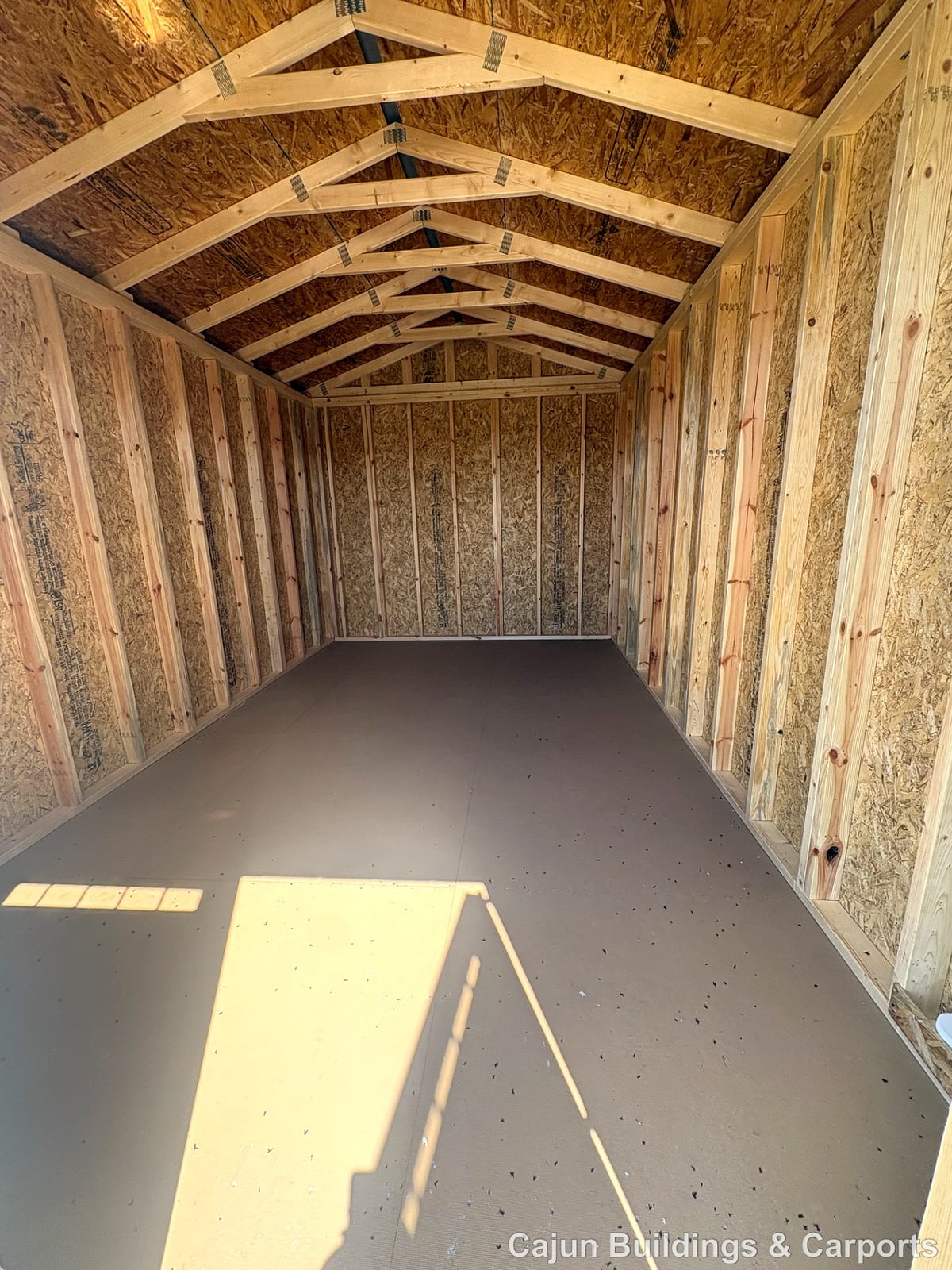 10x16 Utility Shed at Cajun Buildings and Carports