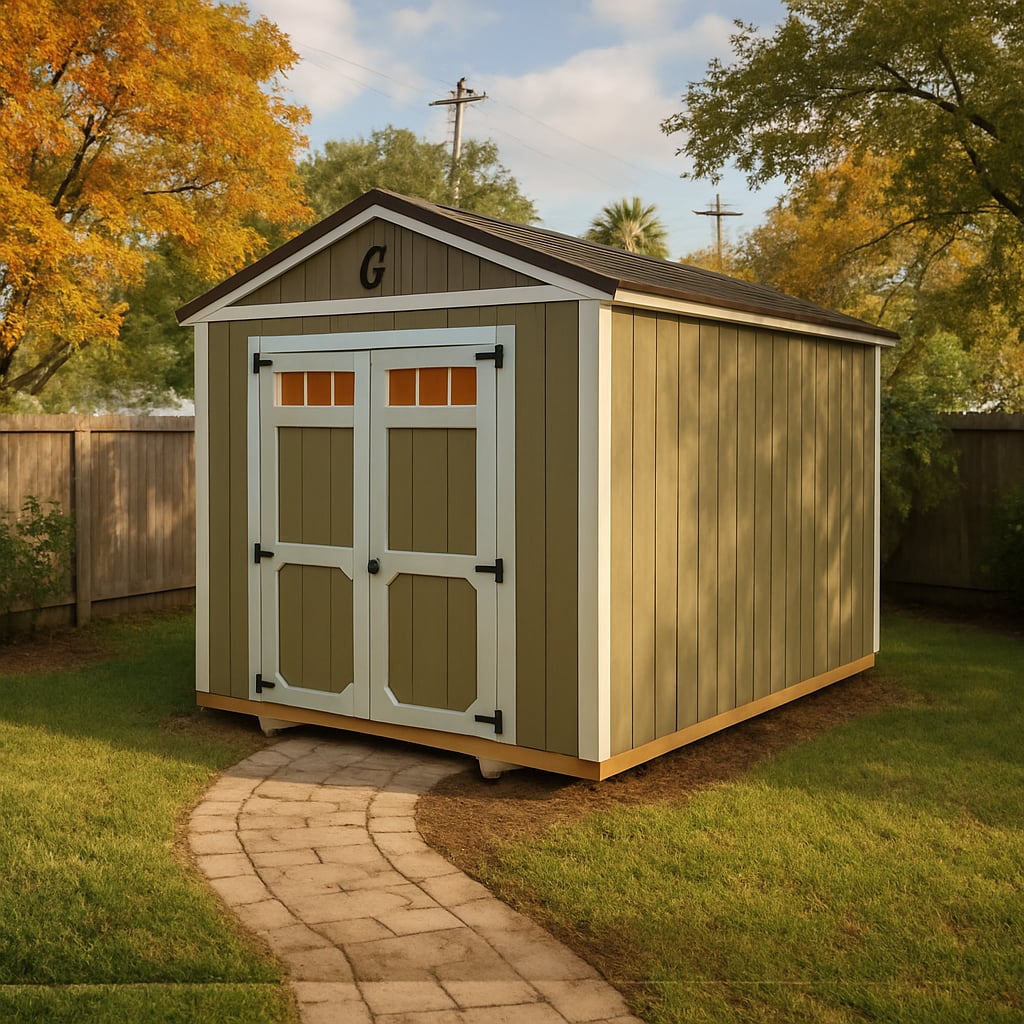10x12 Utility Shed at ACE Buildings - Graceland of Corpus Christi