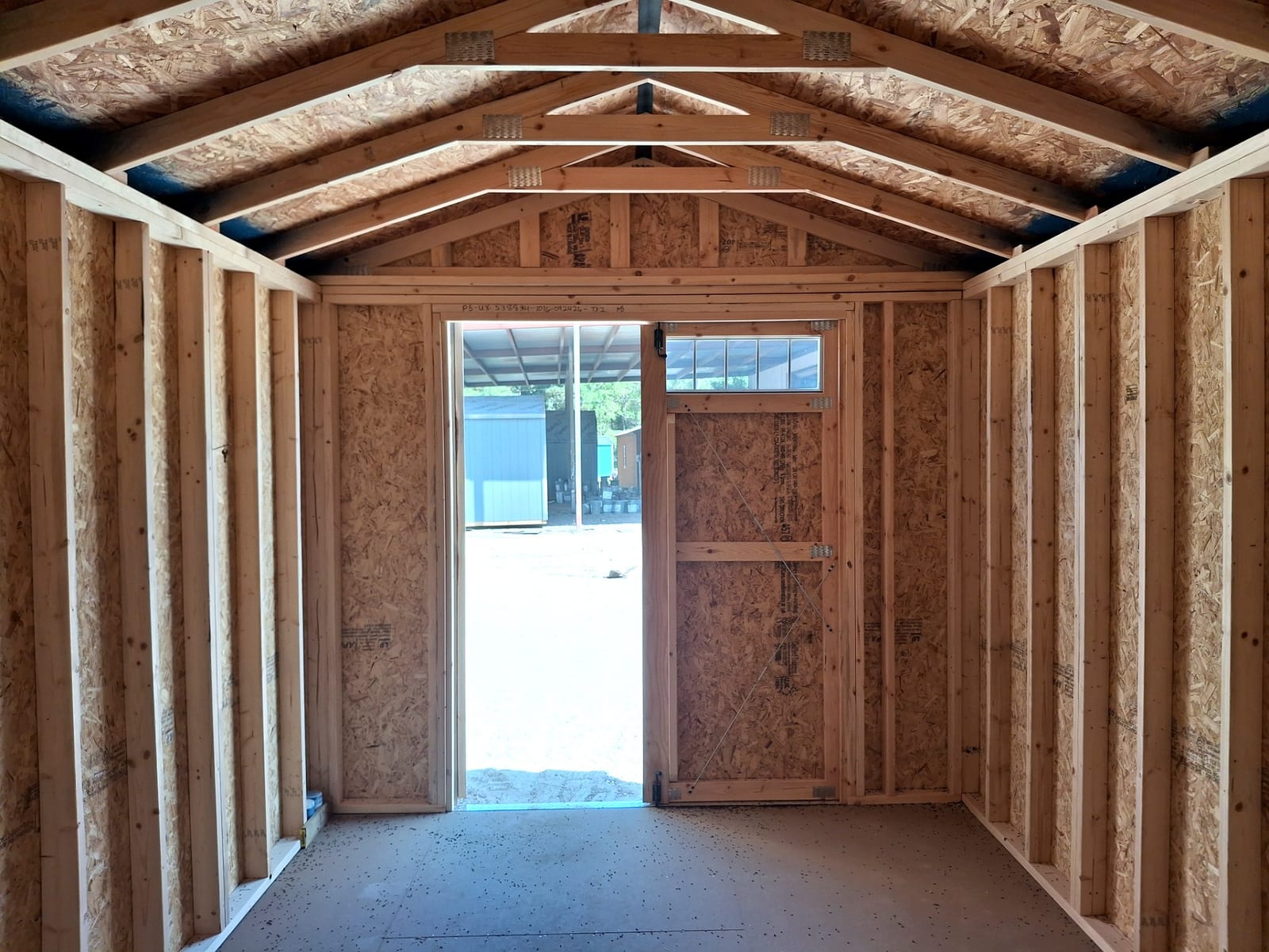 10x16 Utility Shed at Kirbyville Lot - Essex Bros