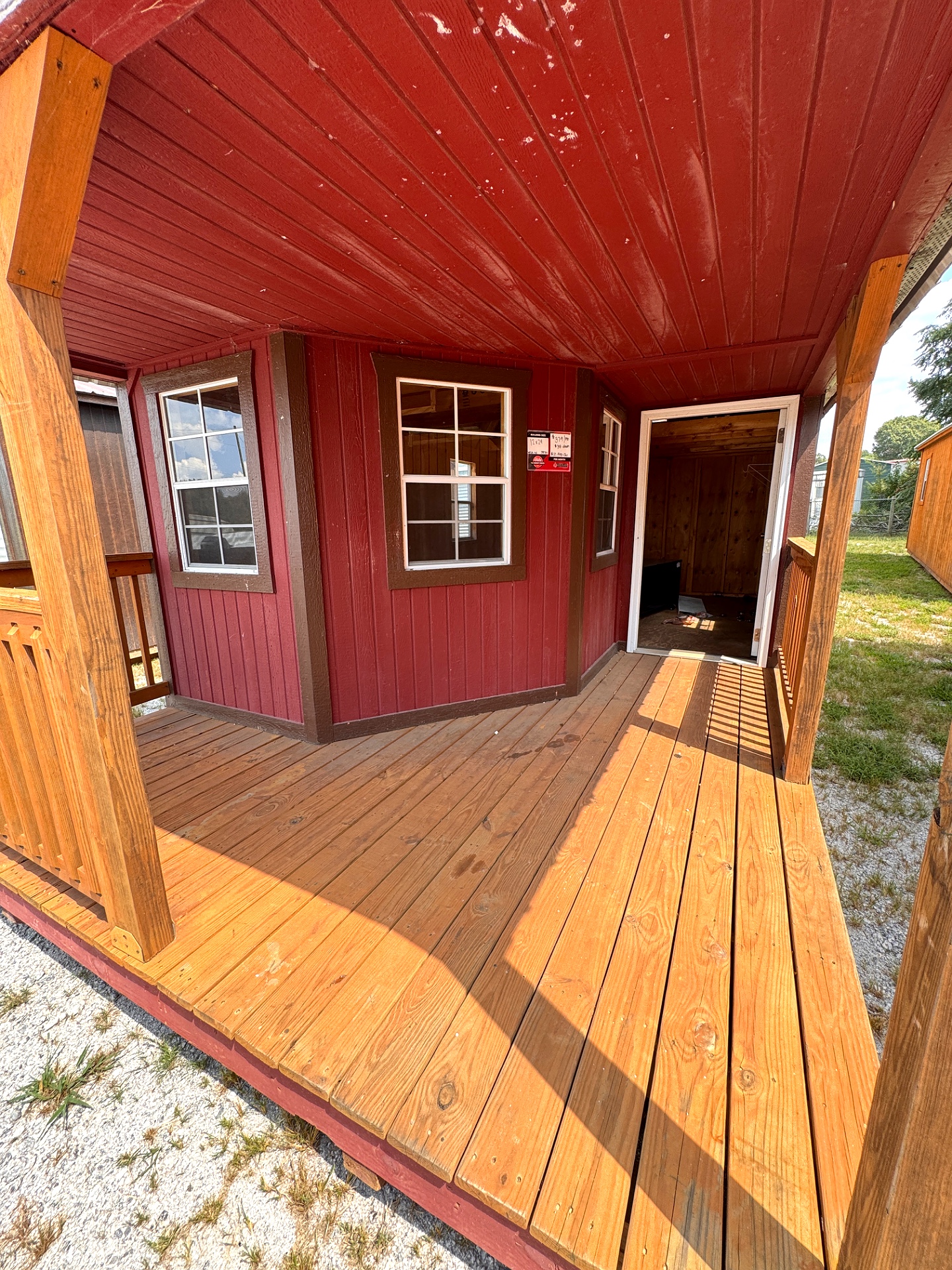 12x24 Wrap Around Porch Lofted Barn Cabin at Graceland of Cumming