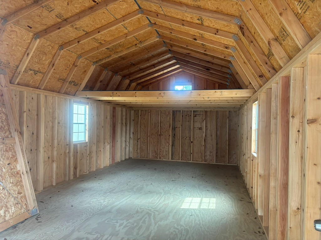 14x40 Wrap Around Porch Lofted Barn Cabin at Portable Buildings of Ravenel