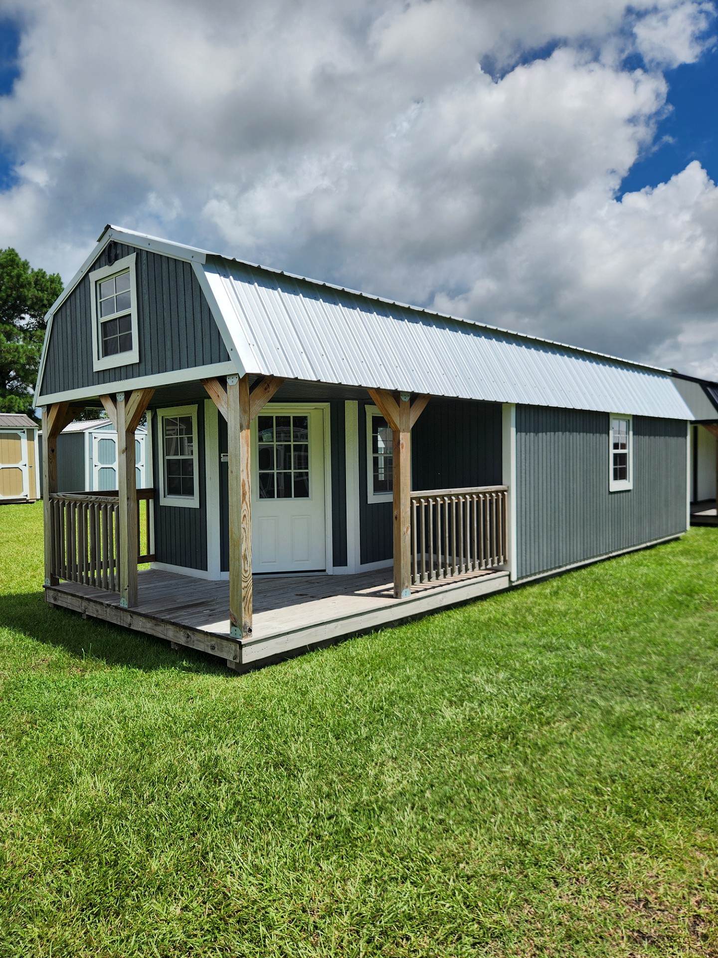 12x32 Wrap Around Porch Lofted Barn Cabin at Toler's Coastal Structures - Newport