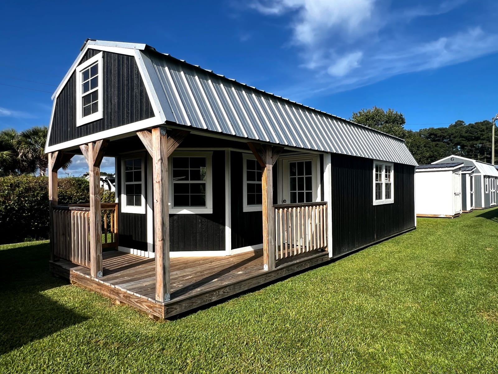 12x32 Wrap Around Porch Lofted Barn Cabin at Toler's Coastal Structures - Newport