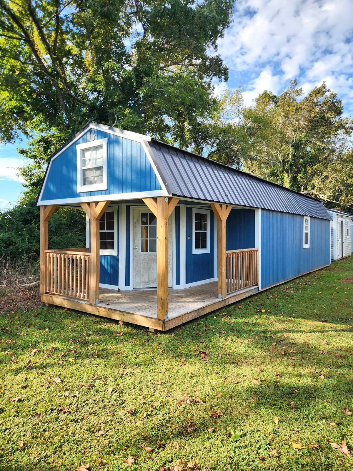 12x40 Wrap Around Porch Lofted Barn Cabin at Toler's Coastal Structures - Newport