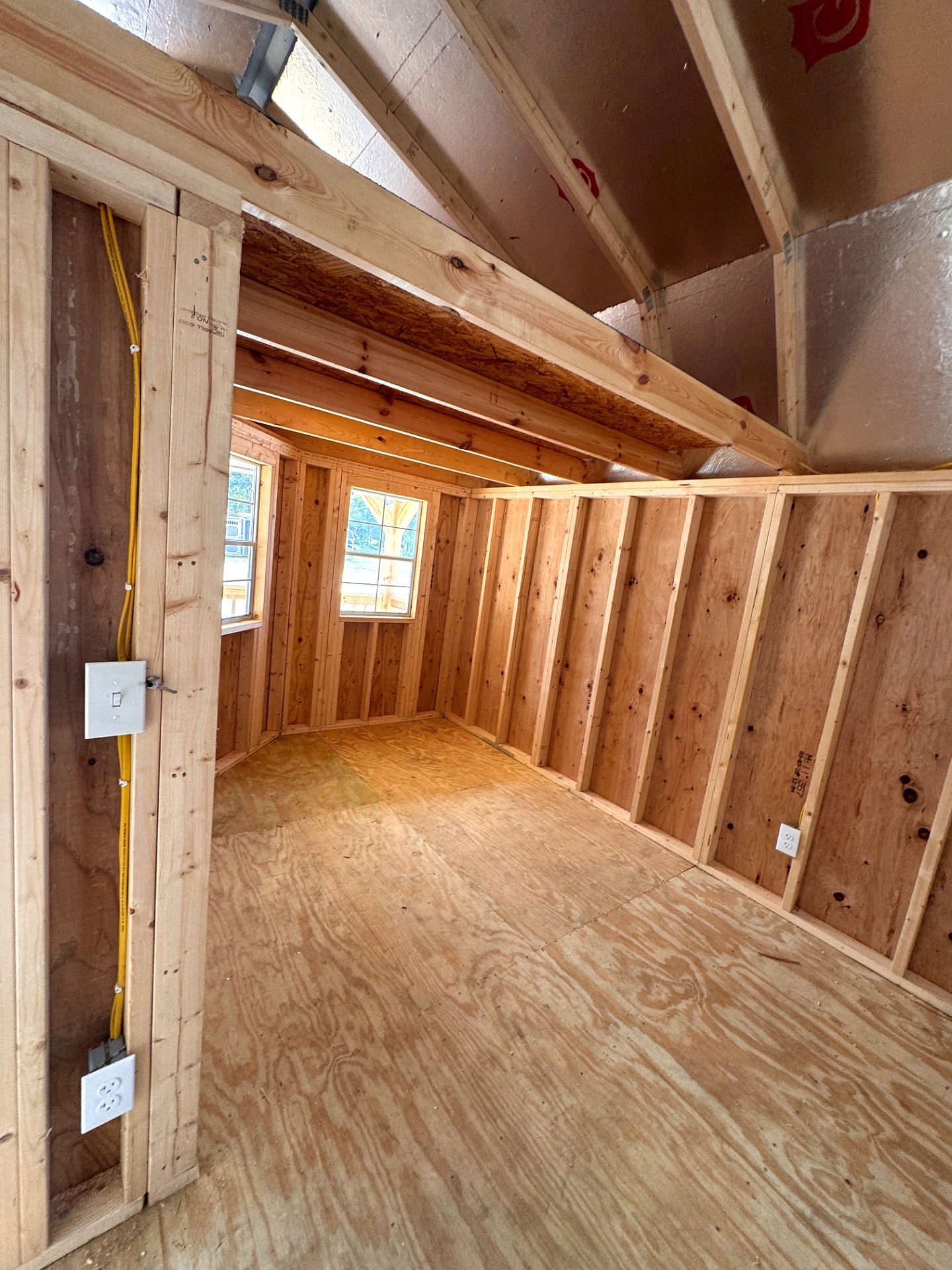 14x40 Wrap Around Porch Lofted Barn Cabin at Graceland of Cumming