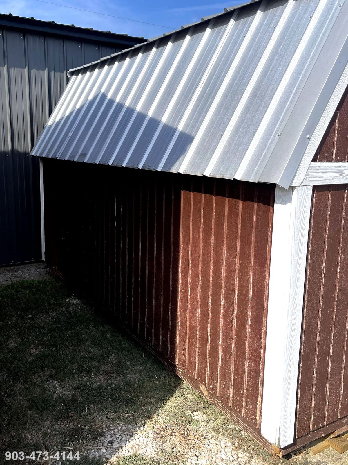 8x12 Barn at Tyler Lot- ETX Steel Tyler