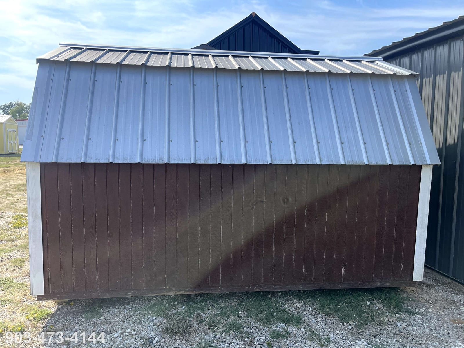 8x12 Barn at Tyler Lot- ETX Steel Tyler