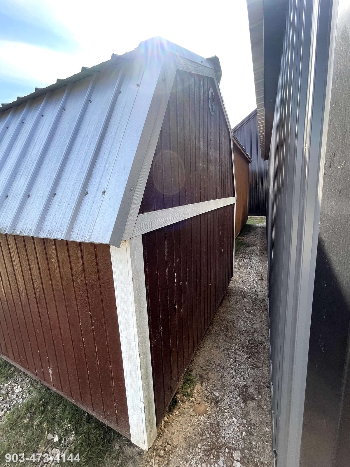 8x12 Barn at Tyler Lot- ETX Steel Tyler