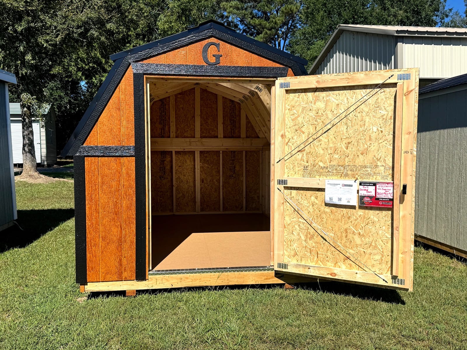 8x12 Barn at Southern Ag Equipment, LLC - Saint Francisville, Louisiana