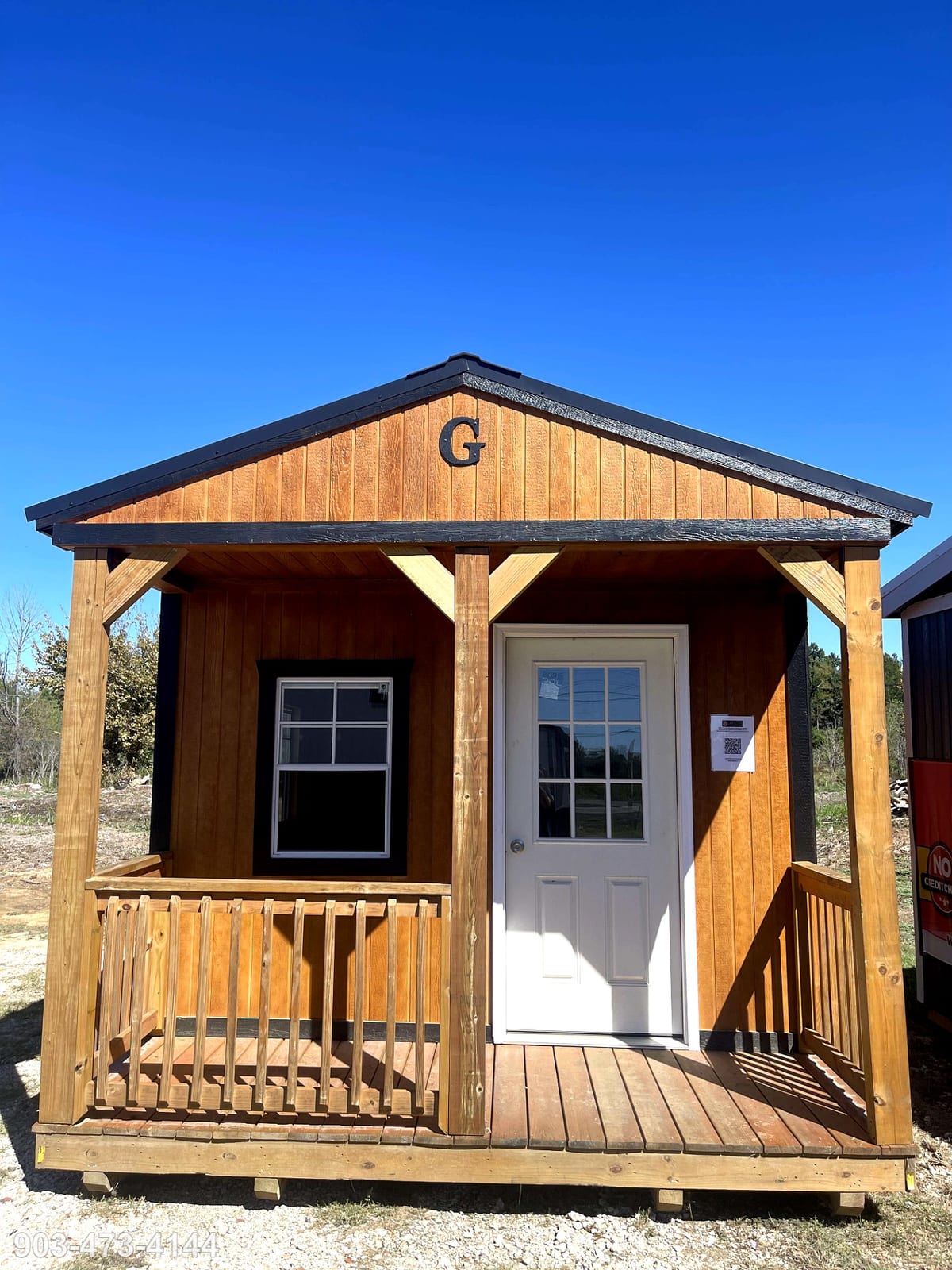 12x20 Cabin at Tyler Lot- ETX Steel Tyler