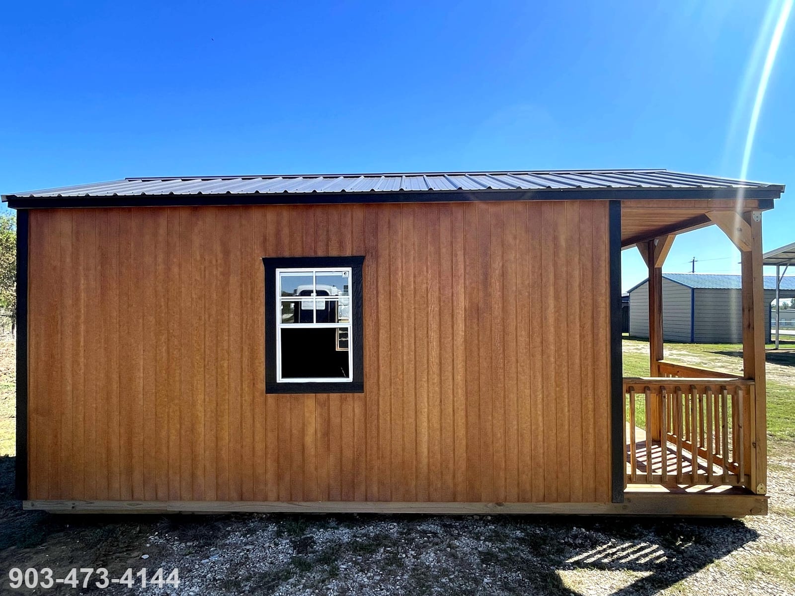 12x20 Cabin at Tyler Lot- ETX Steel Tyler