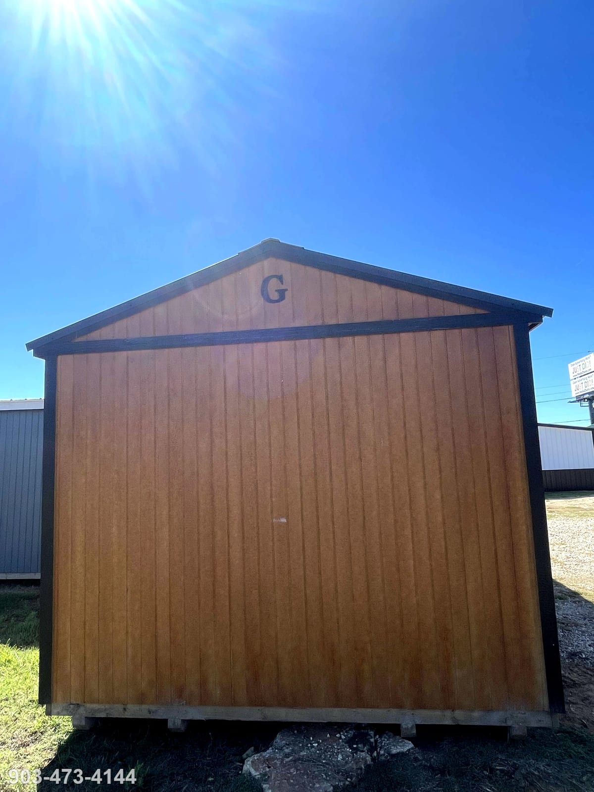 12x20 Cabin at Tyler Lot- ETX Steel Tyler