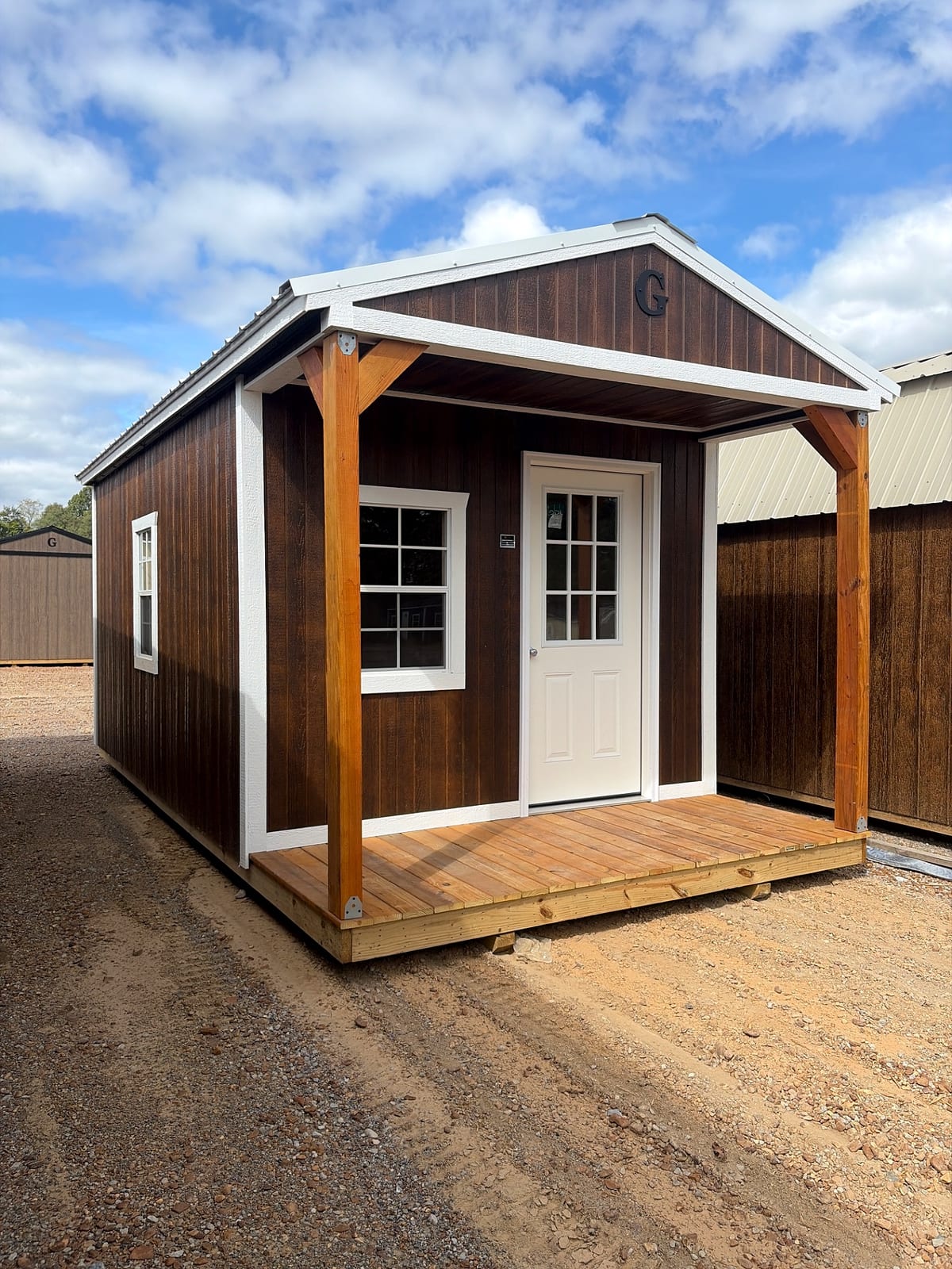 10x20 Cabin at Jimmy's Portable Buildings of Savannah, TN
