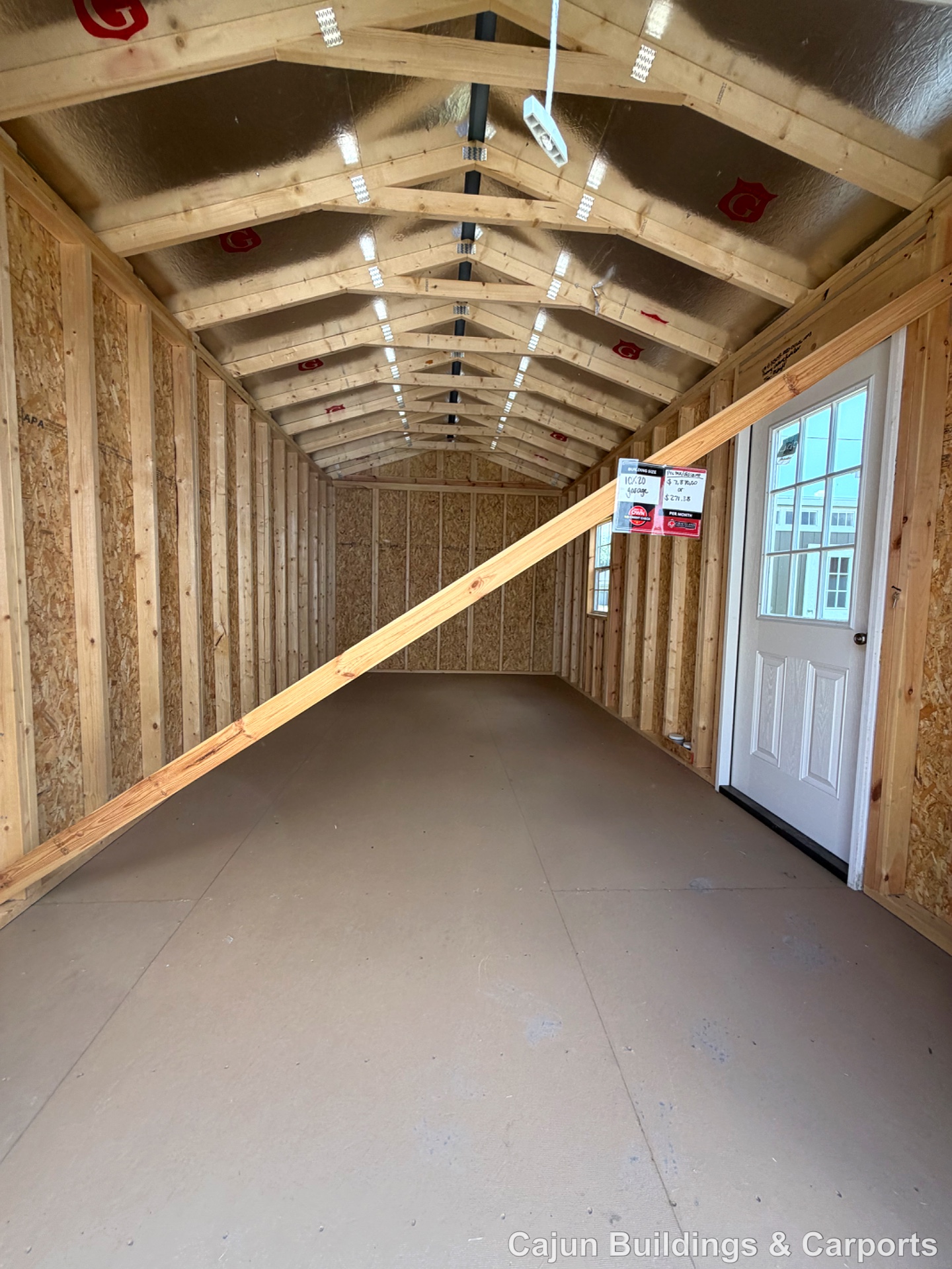 10x20 Garage at Cajun Buildings and Carports