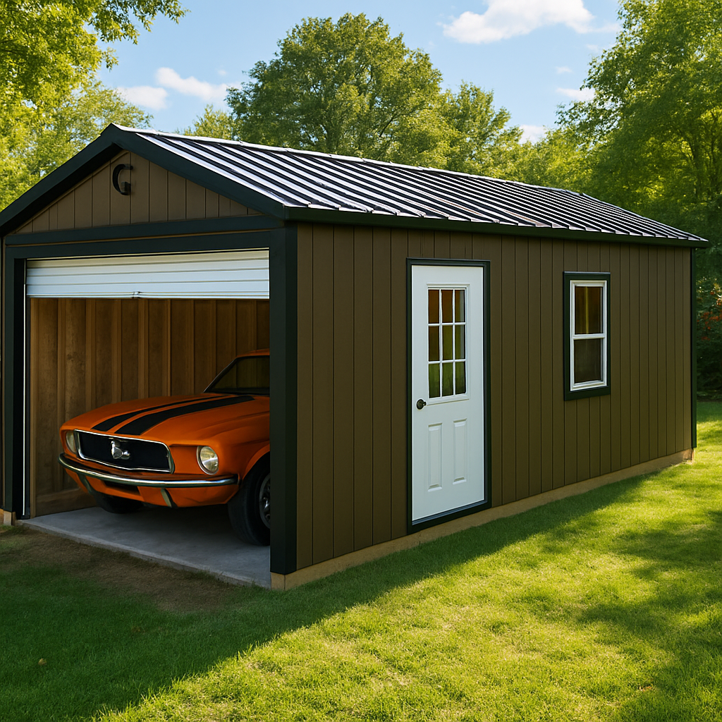 12x24 Garage at Hill  Top Sales