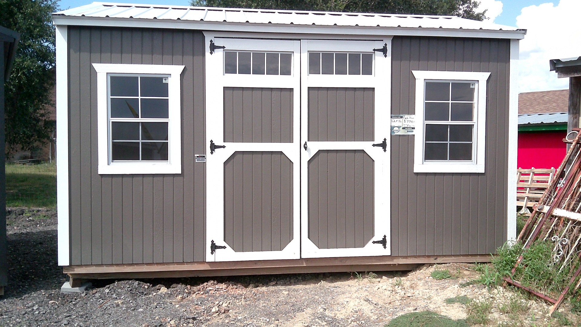 12x16 Garden Shed at Hill  Top Sales