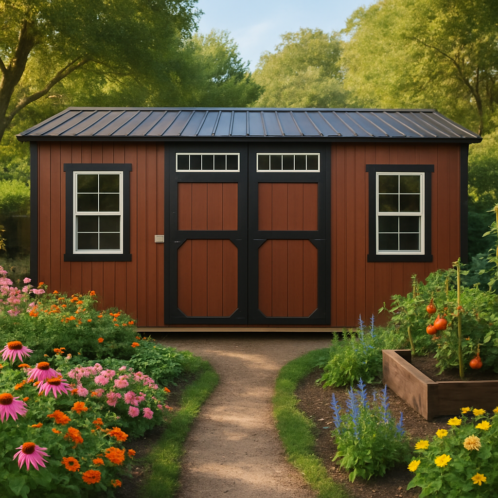 10x20 Garden Shed at ACE Buildings - Graceland of Corpus Christi