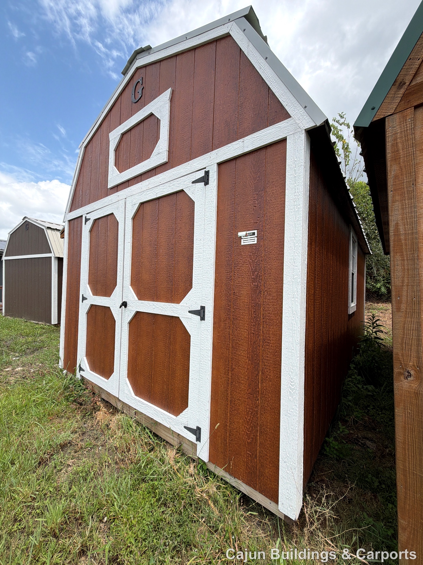 10x16 Lofted Barn at Cajun Buildings and Carports