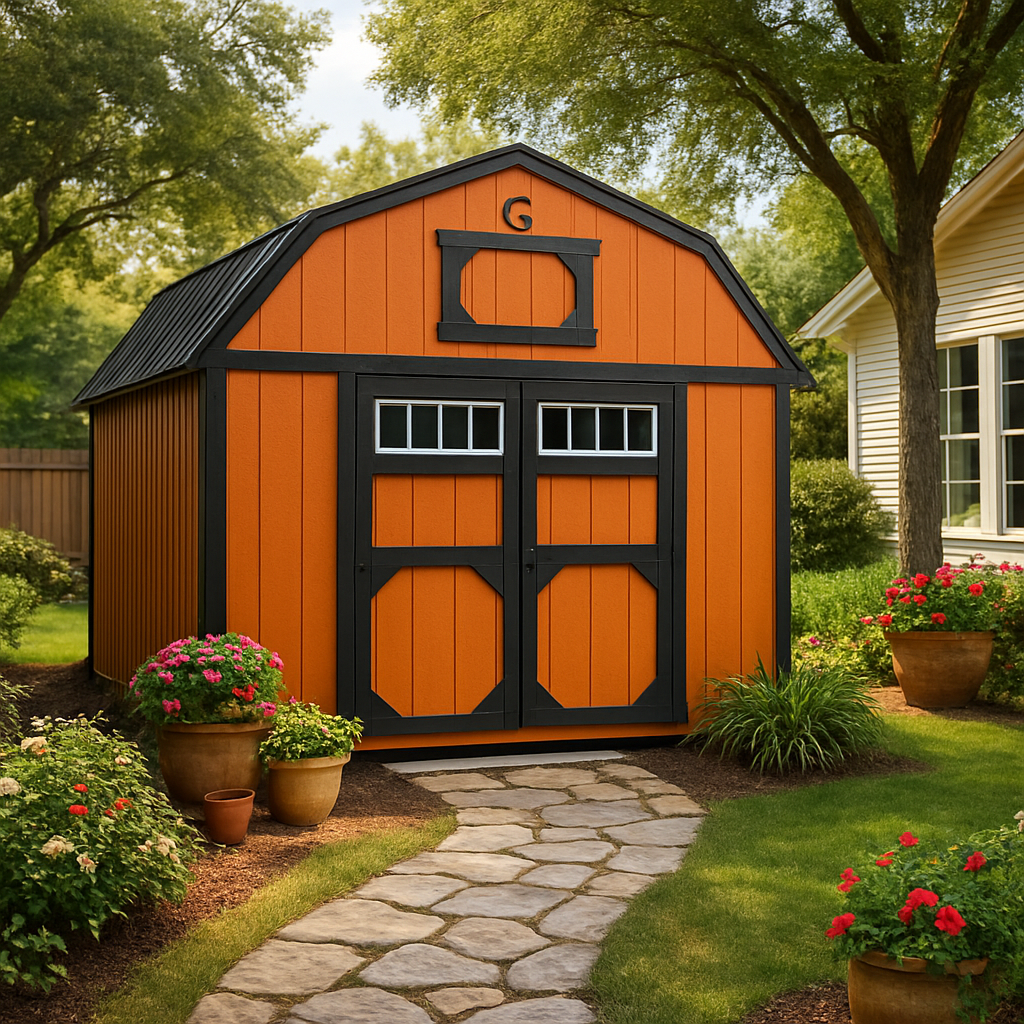 10x16 Lofted Barn at ACE Buildings - Graceland of Corpus Christi