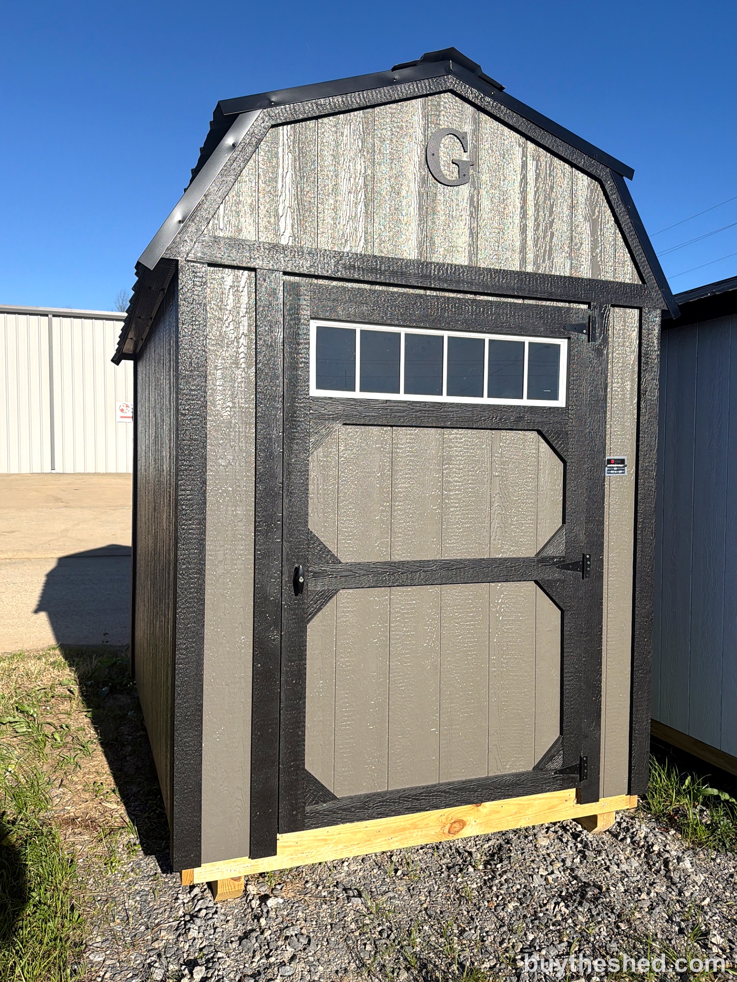 6x8 Lofted Barn at Graceland Portable Buildings of West Monroe/Columbia
