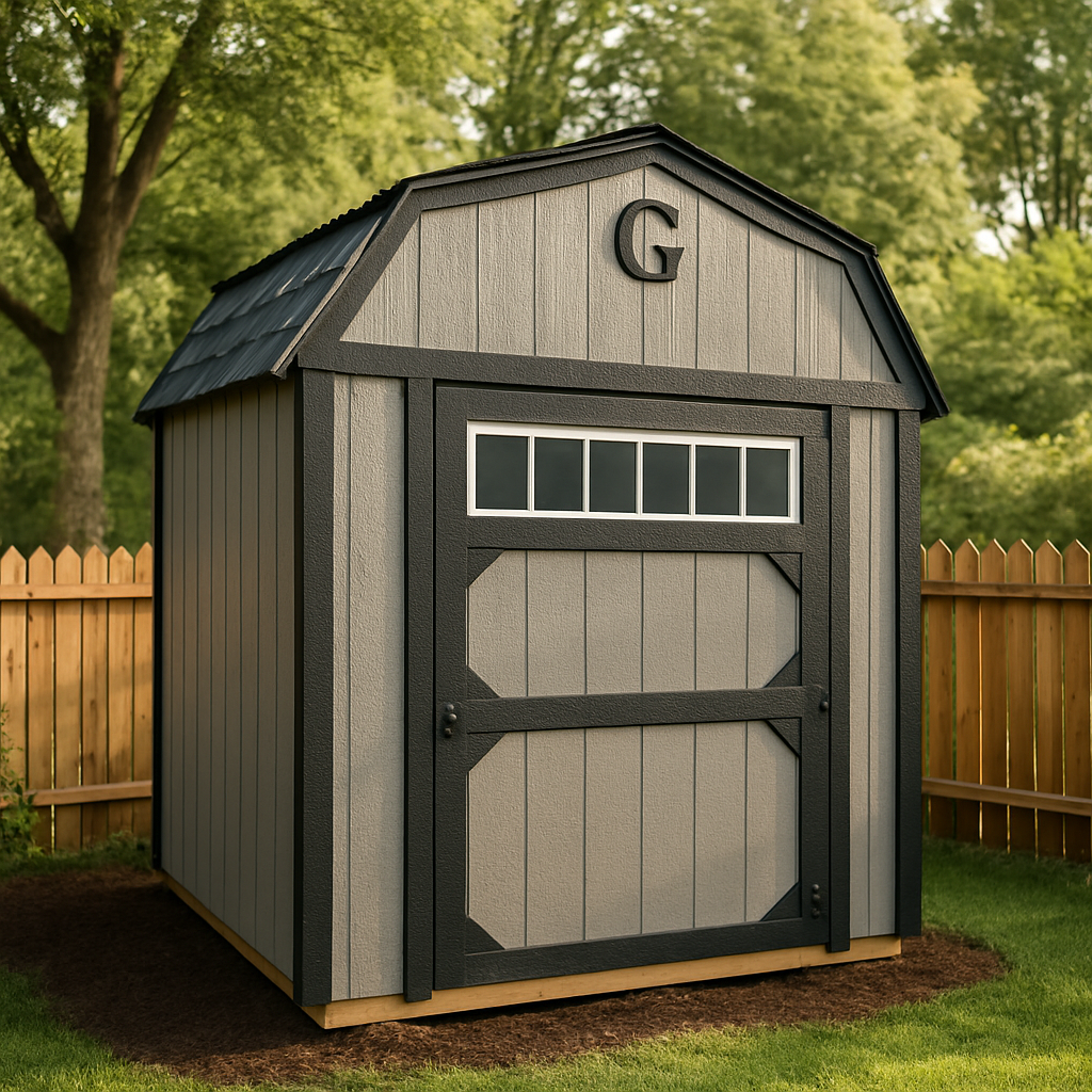 6x8 Lofted Barn at Graceland Portable Buildings of West Monroe/Columbia