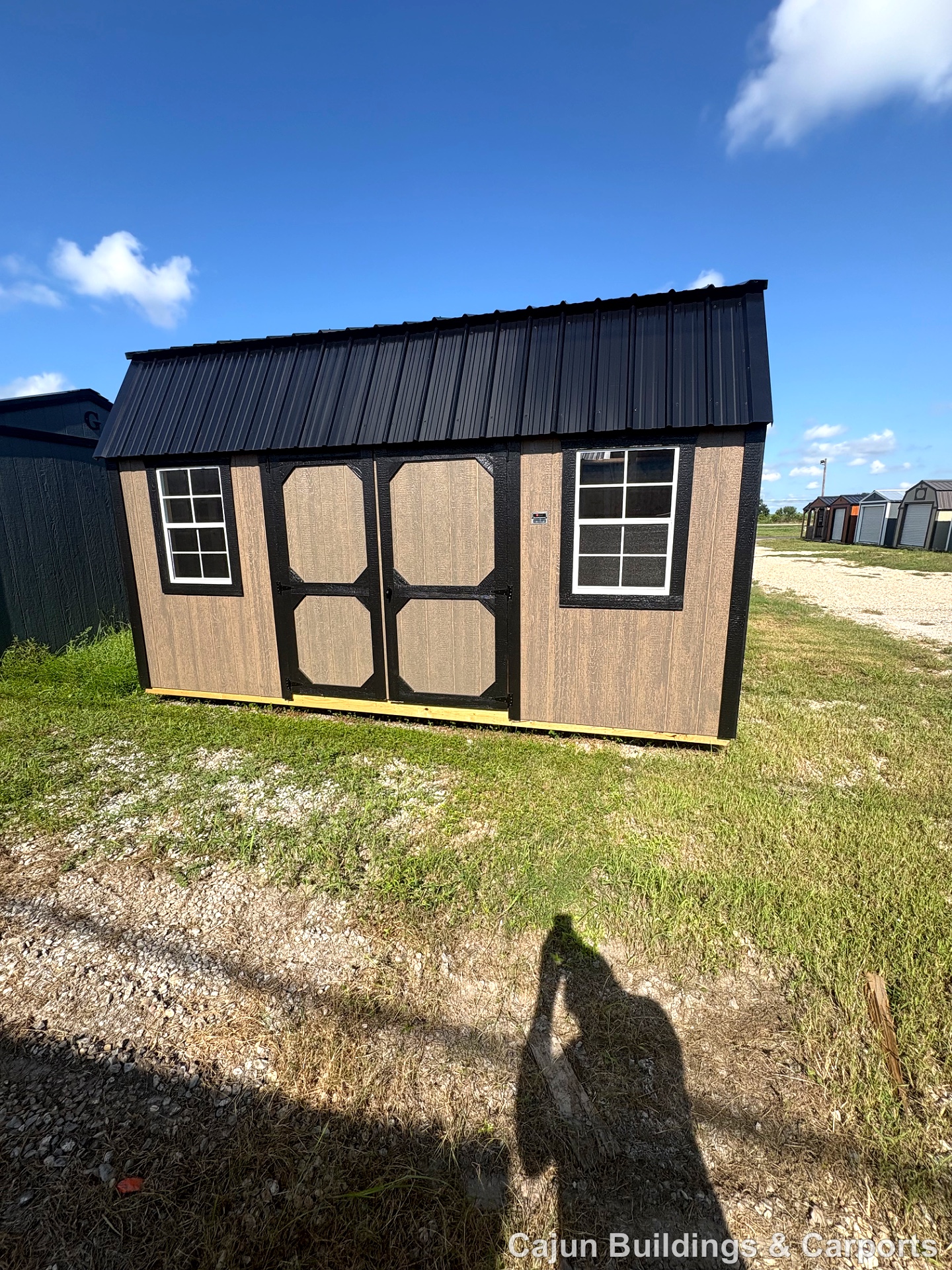 10x16 Lofted Barn at Cajun Buildings and Carports