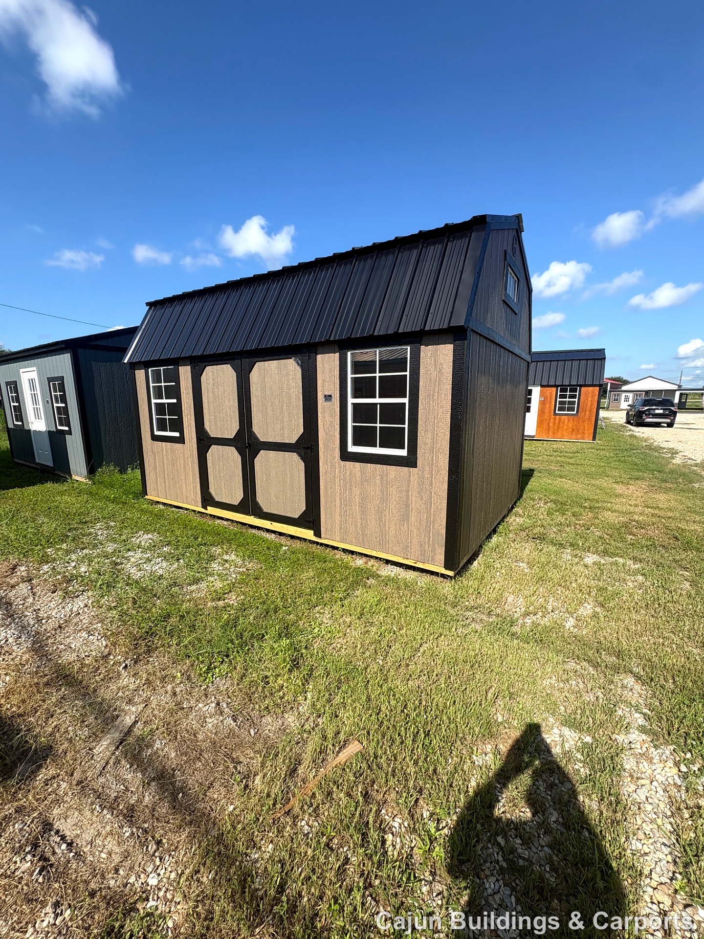 10x16 Lofted Barn at Cajun Buildings and Carports