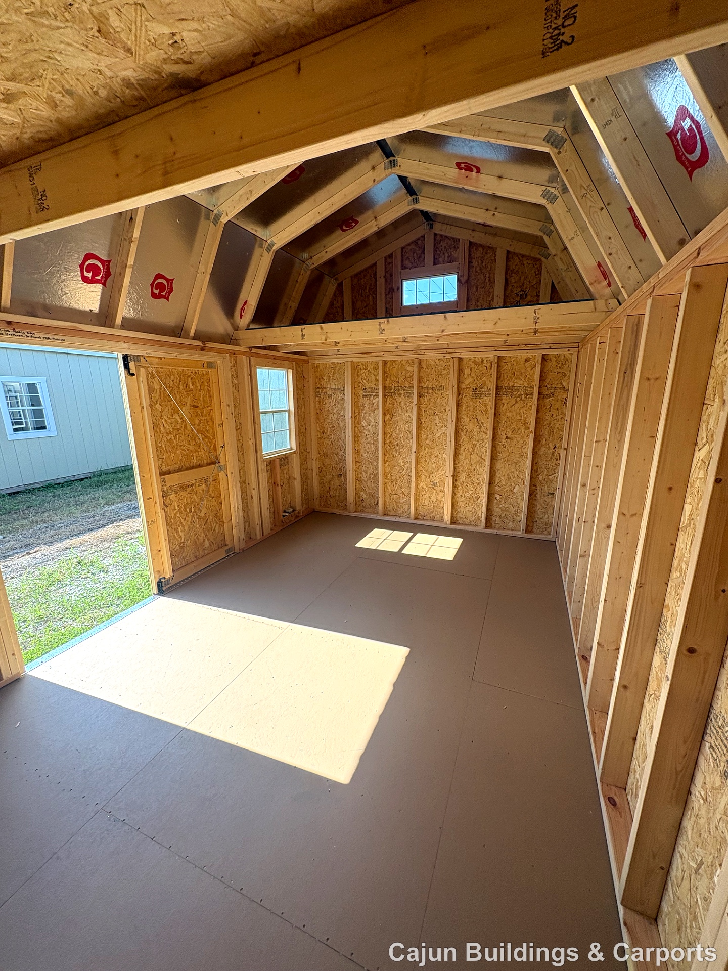 10x16 Lofted Barn at Cajun Buildings and Carports