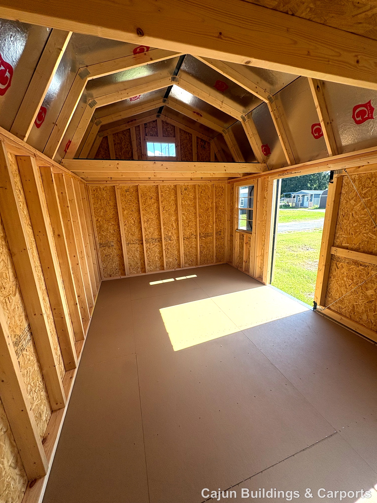 10x16 Lofted Barn at Cajun Buildings and Carports