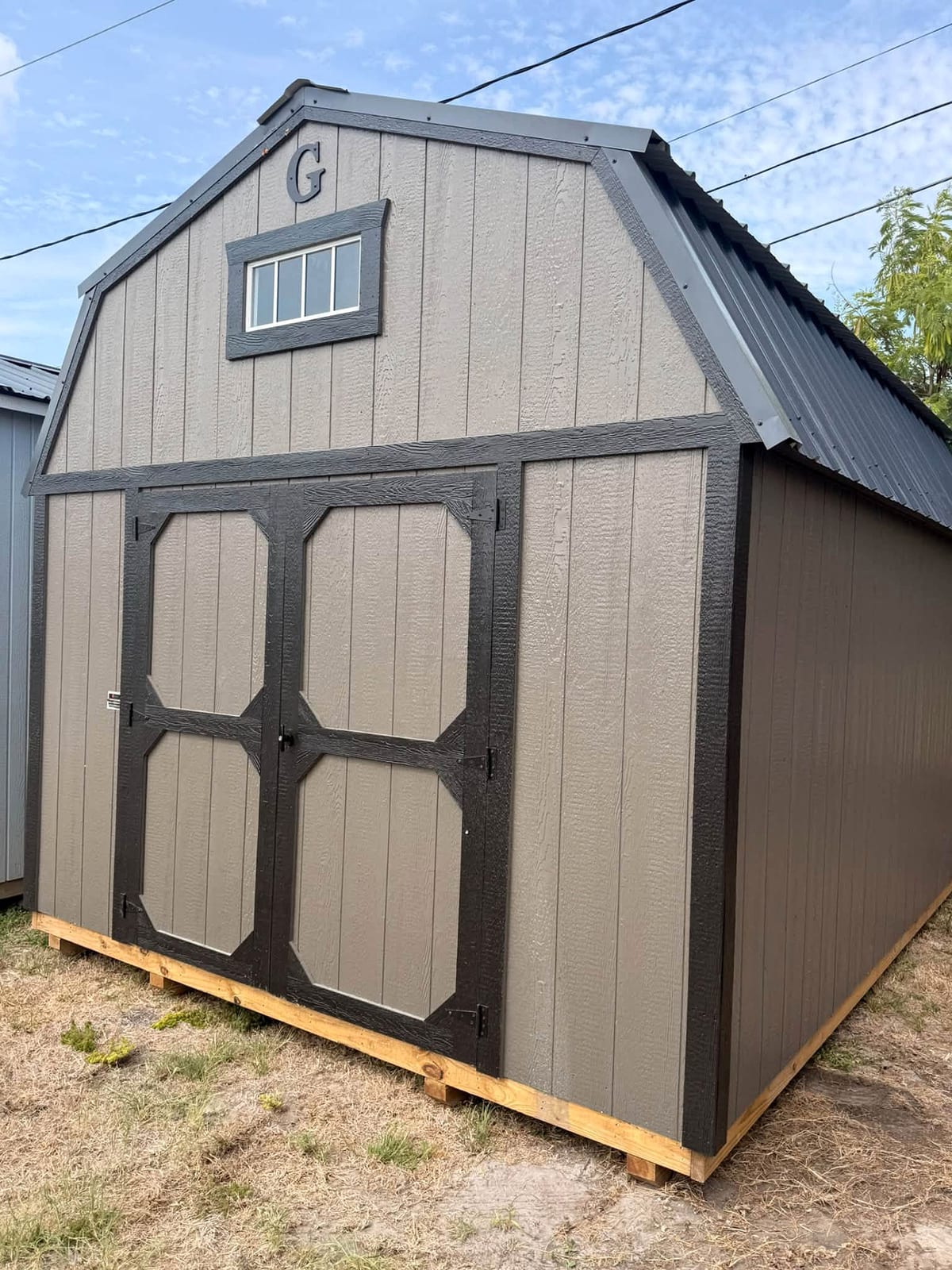 12x16 Lofted Barn at ACE Buildings - Graceland of Corpus Christi