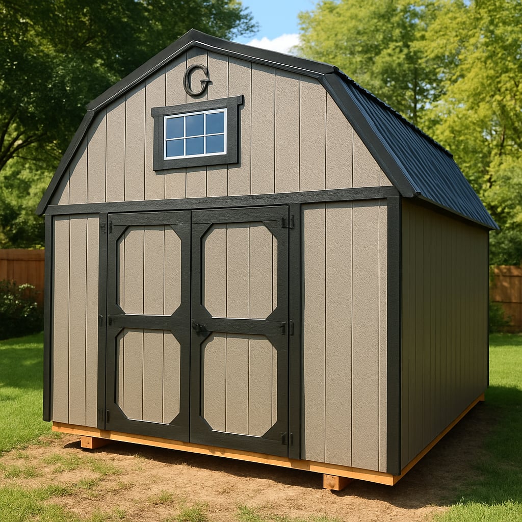 12x16 Lofted Barn at ACE Buildings - Graceland of Corpus Christi