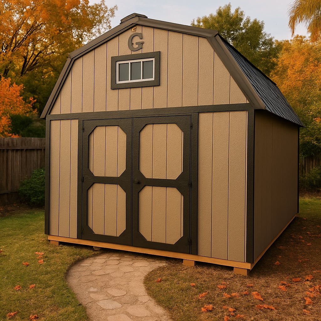 12x16 Lofted Barn at ACE Buildings - Graceland of Corpus Christi